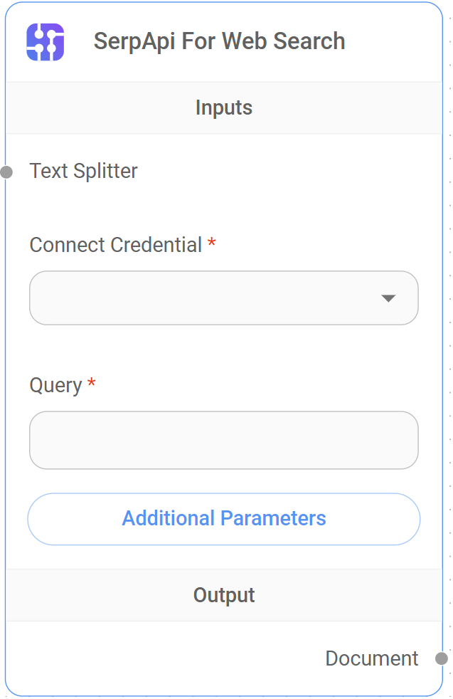 <p>SerpApi For Web Search Node</p>